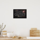 God geef me sereniteit poster (Keuken)