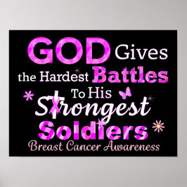 GOD geeft de moeilijkste gevechten Poster