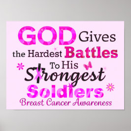 GOD geeft de moeilijkste gevechten Poster