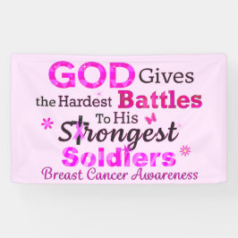 GOD geeft de moeilijkste gevechten Spandoek