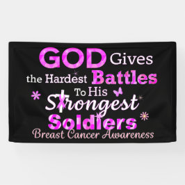 GOD geeft de moeilijkste gevechten Spandoek
