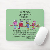 God geeft een Hoot Owls Muismat (Met muis)