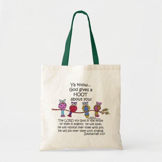 God geeft een Hoot Owls Tote Bag (Voorkant)