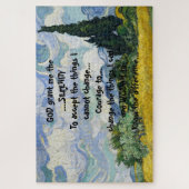 GOD geeft me de SERENITEIT in een kleurrijk landsc Legpuzzel (Verticaal)