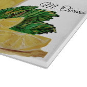 God geeft ons de schuld met limonade glazen strips snijplank (Hoek)