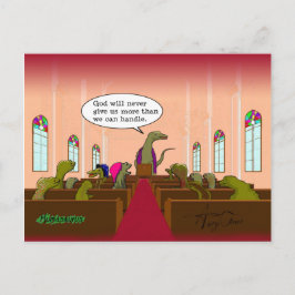 God geeft ons nooit meer dan we kunnen behandelen briefkaart