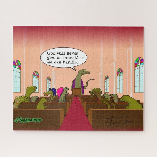 God geeft ons nooit meer dan we kunnen behandelen legpuzzel (Horizontaal)