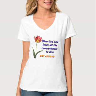 God gehoorzamen t-shirt