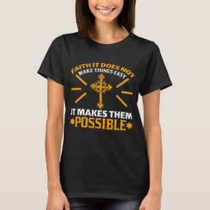 GOD geloof voor vrouwen en mannen Christelijk Jezu T-shirt