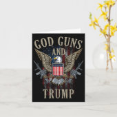 God Geweren En Trump 2e Amendement Vlag Ar15 Ameri Kaart (Gele Bloem)