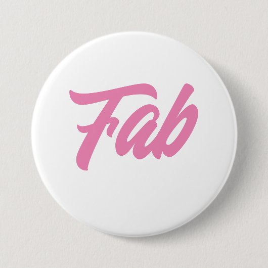 God Girl Button- Fab Ronde Button 7,6 Cm (Voorkant)