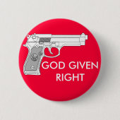 GOD GIVGHT RONDE BUTTON 5,7 CM (Voorkant)