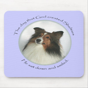 God Gmiled Sheltie Mousepad Muismat