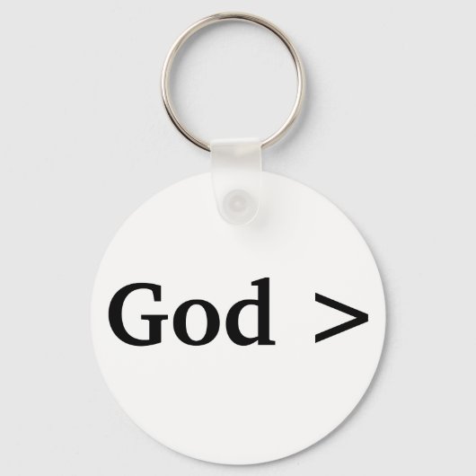 God > God is Groter Dan....Alles Sleutelhanger (Voorkant)