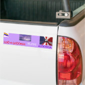 GOD & GODDESS, BLESS, AMERIKA BUMPERSTICKER (Op Truck)