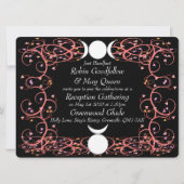 God & Goddess Wiccan Reception Invitation Kaart (Voorkant)