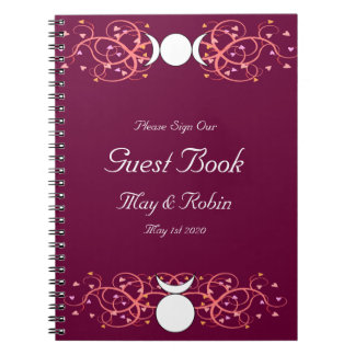 God & Goddess Wiccan Wedding Reception Guestbook Notitieboek