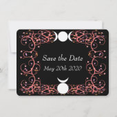 God & Goddess Wiccan Wedding Save the Date Card (Achterkant)
