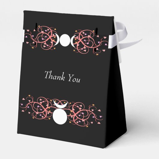 God & Godin Favor Box voor Wiccan Handfastings Bedankdoosjes (Achterkant)