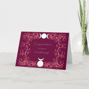 God & Godin Wiccan Handfasting Gefeliciteerd Kaart