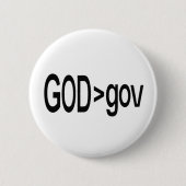 God > gov Lapel Pin Ronde Button 5,7 Cm (Voorkant)