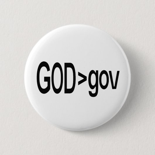 God > gov Lapel Pin Ronde Button 5,7 Cm (Voorkant)