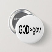 God > gov Lapel Pin Ronde Button 5,7 Cm (Voorkant /achterkant)