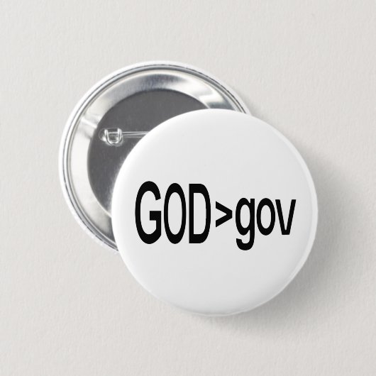 God > gov Lapel Pin Ronde Button 5,7 Cm (Voorkant /achterkant)