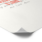 God, Grace voor de maaltijden van Prayer Poste Poster (Hoek)