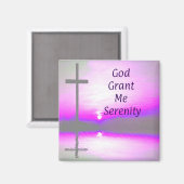 God Grant me Serenity magnet (Voorkant / Achterkant)