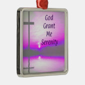 God Grant Me Serenity oranament Metalen Ornament (Rechts)