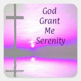 God Grant Me Serenity Sticker