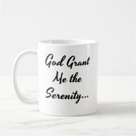 "God Grant Me the Serenity" Gebed Koffiemok