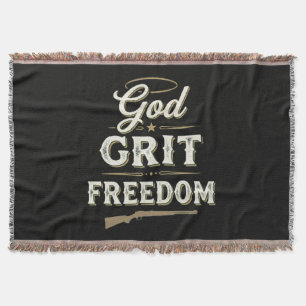 God Grit en Vrijheid Westers Tactisch Geloofsontwe Deken