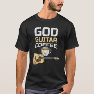 God Guitar Coffee en Jesus Guitarist Coffee T-shirt