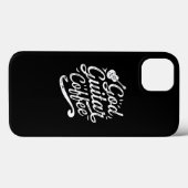 God Guitar Coffee Music Lover Funny Christelijk Case-Mate iPhone Case (Achterkant (horizontaal))
