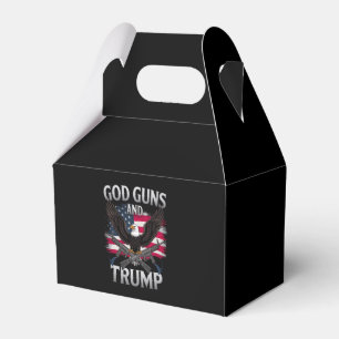 God Guns En Trump Adelaar Amerikaanse Vlag Vintage Bedankdoosjes