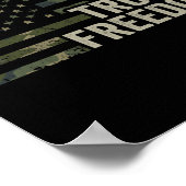 God Guns Trump Vrijheid - Grappige Camouflage Pro Poster (Hoek)