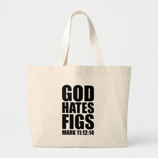God haat figuren 11:12-14 grote tote bag (Voorkant)