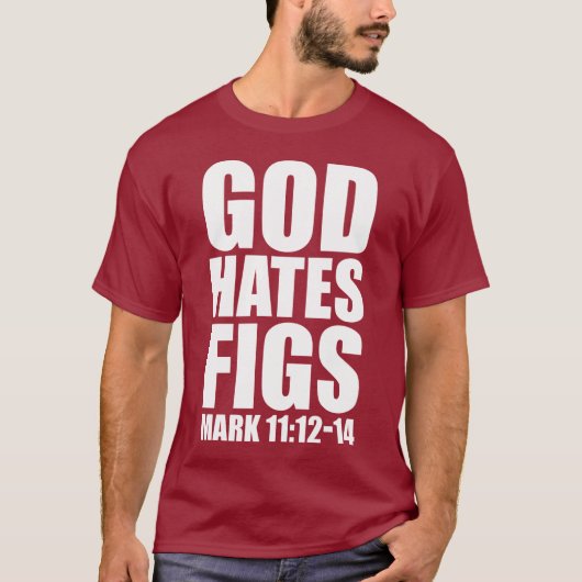 God haat figuren 11:12-14 t-shirt (Voorkant)