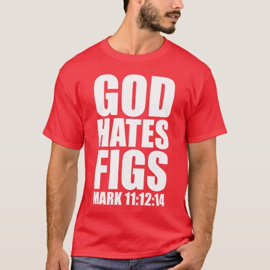 God haat figuren 11:12-14 t-shirt (Voorkant)