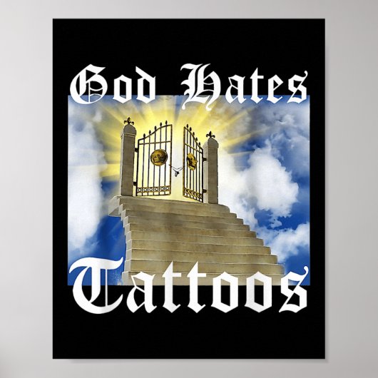 God haat Tattoos 1 Poster (Voorkant)