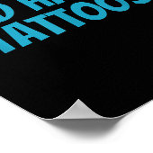 God haat Tattoos _ Grappig Sarcastisch Religieus Poster (Hoek)