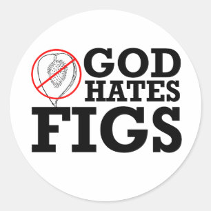 GOD HAAT VIJGEN -.png Ronde Sticker