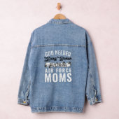 God had sterke vrouwen nodig Militaire Moeders Gif Denim Jacket (Hangar)
