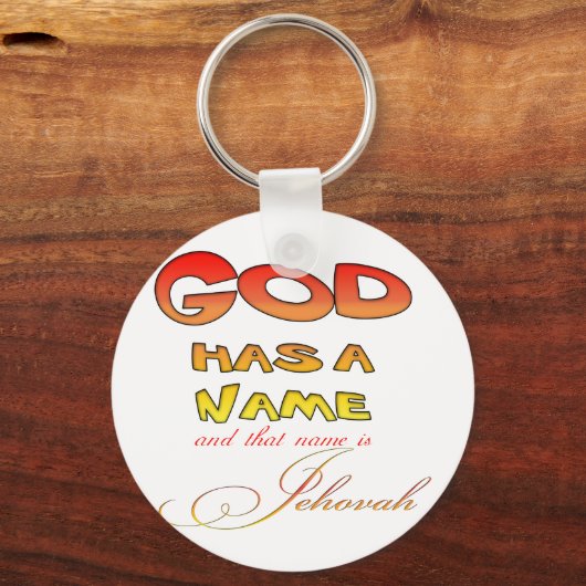 God has a Name Jehovah Sleutelhanger (Voorkant)