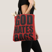 GOD HATES BAGS TOTE BAG (Dichtbij)