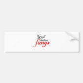 God Hates Fangs Bumpersticker (Voorkant)