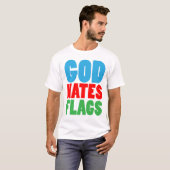 GOD HATES FLAGS T-SHIRT (Voorkant volledig)
