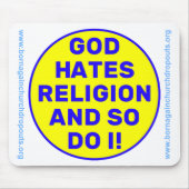 God Hates Religie Muismat (Voorkant)